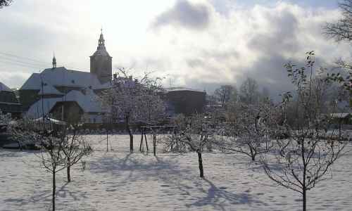 Jiří Vavřač - Zimowy widok na centrum miasta